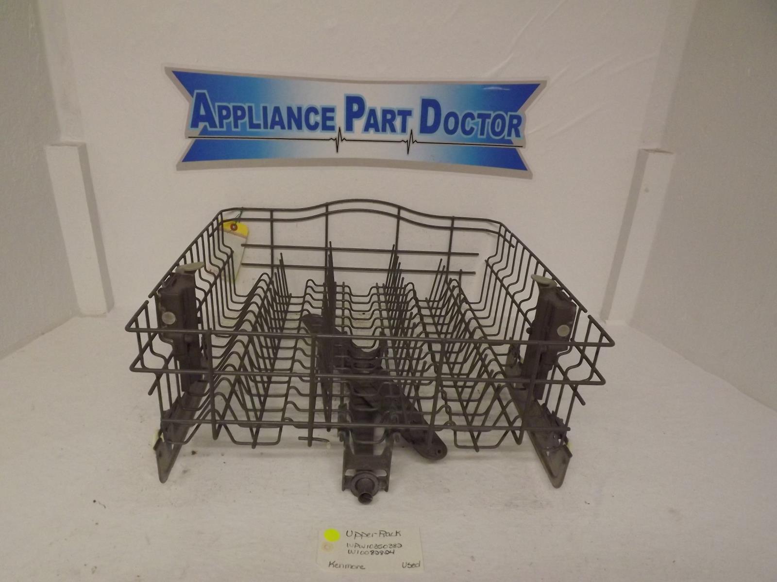 Kenmore Dishwasher WPW10350382 W10082824 Upper Rack Used Kenmore Dishwasher WPW10350382 W10082824 Upper Rack Used